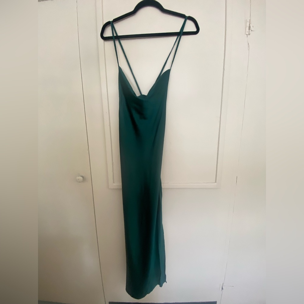 Gala Long Green Dress